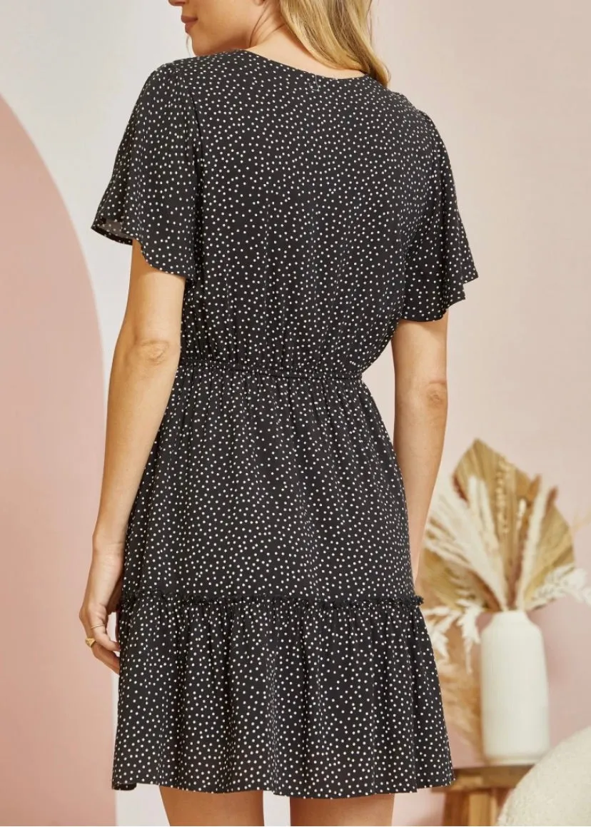 The Classic Black Polka Dot Dress ~ FINAL SALE