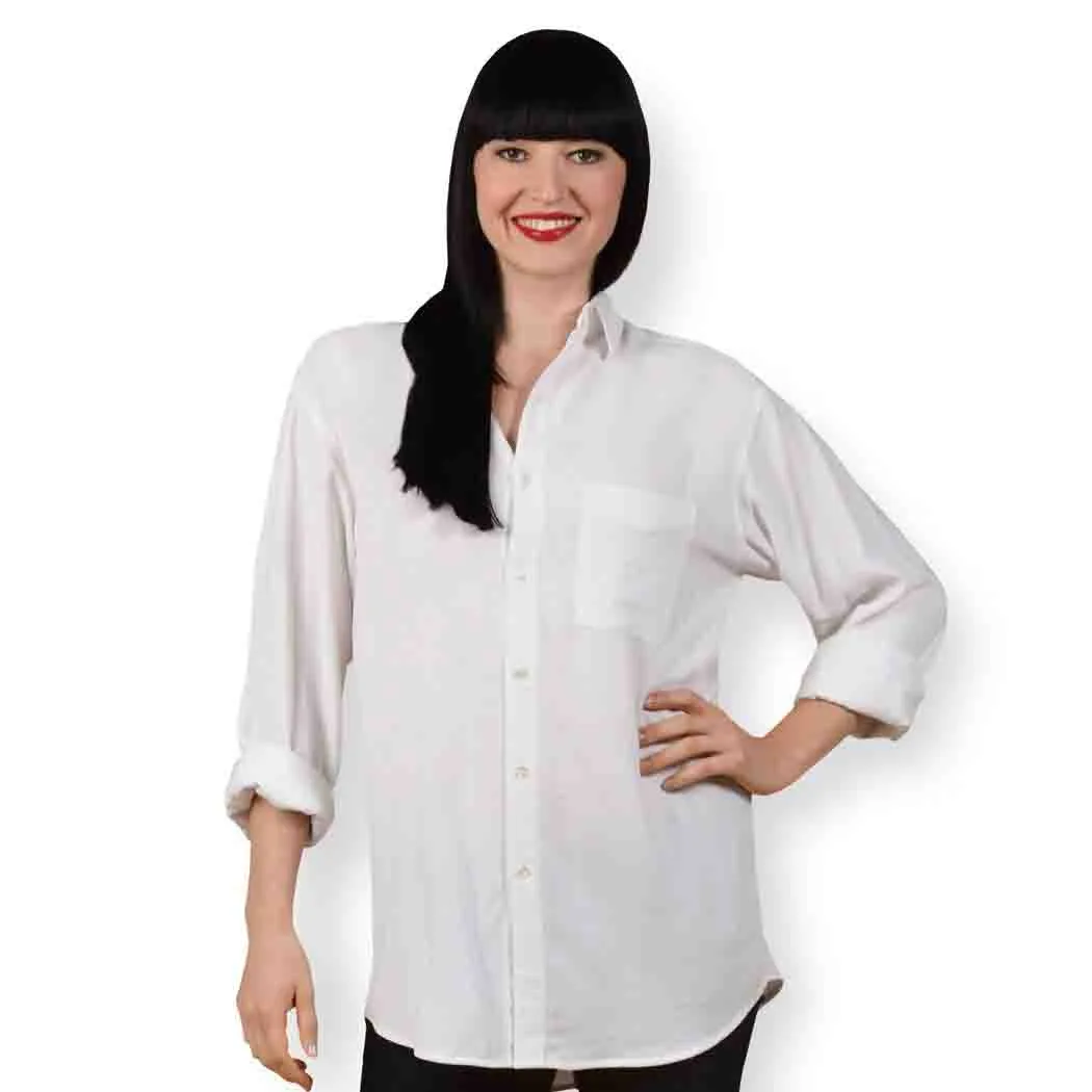 Tianello TENCEL™ Boyfriend Shirt - More Colors - XXL- Nectar,Black,White,Periwinkle