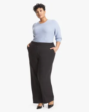 Tinsley Linen-Blend Trouser | Black