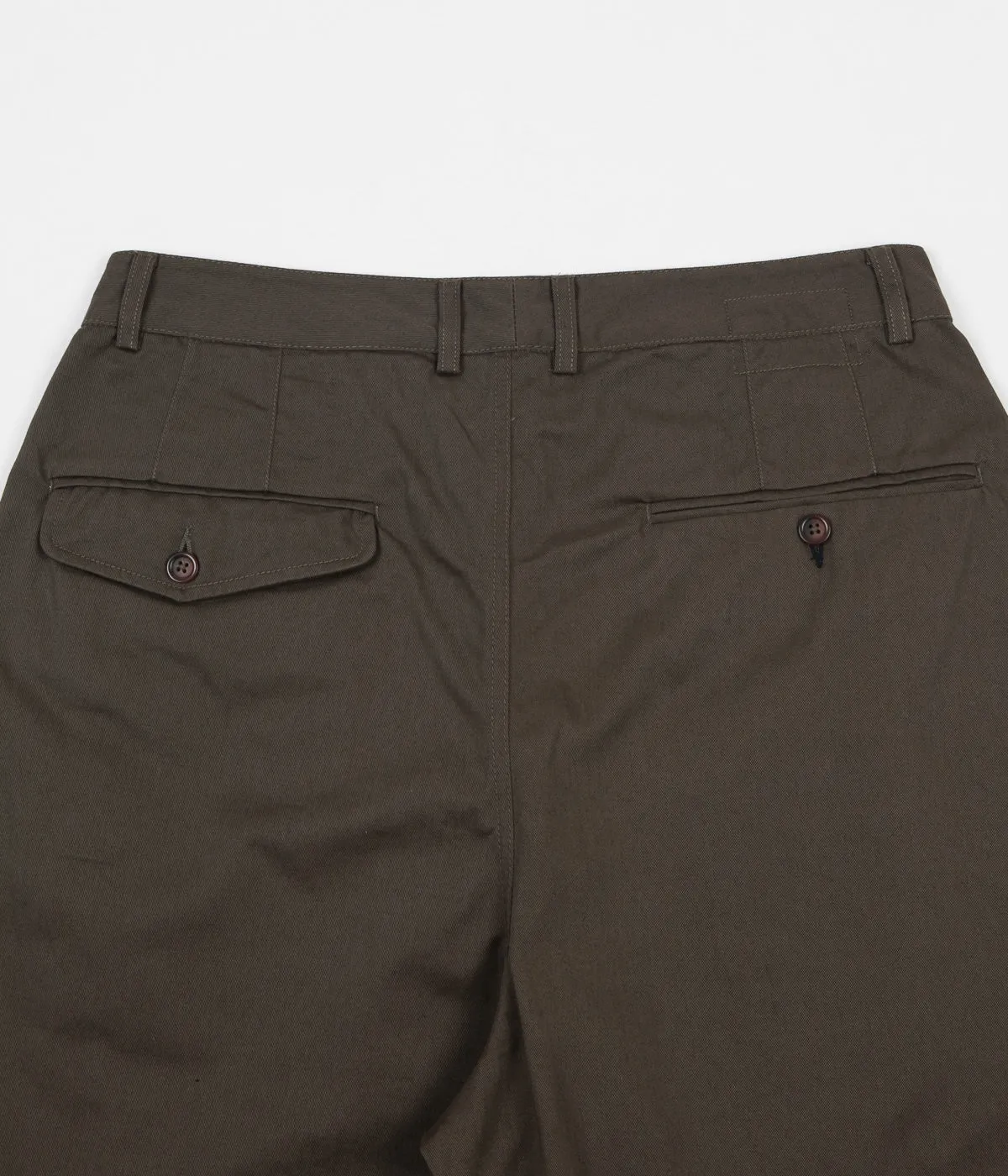 Universal Works Double Pleat Trousers - Olive