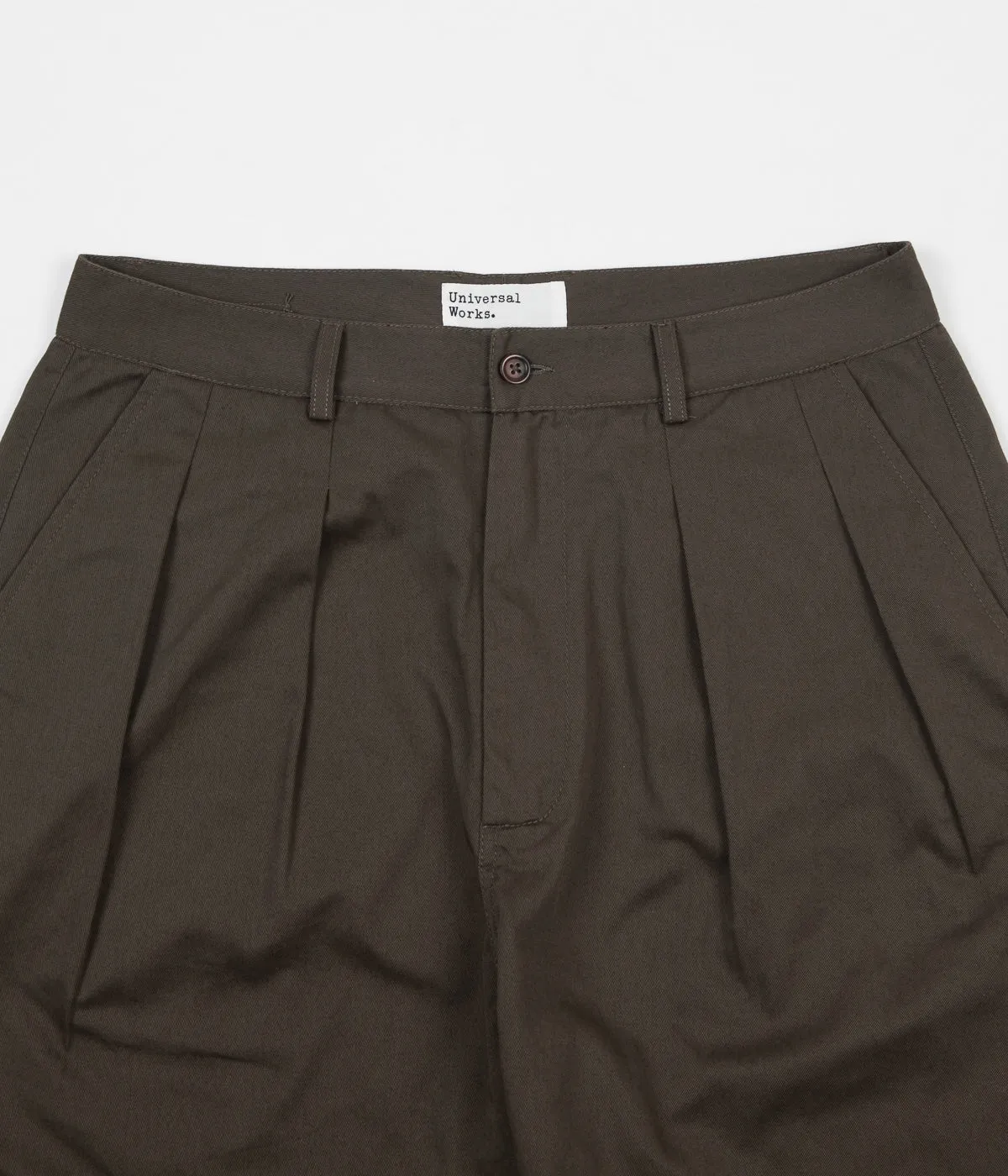 Universal Works Double Pleat Trousers - Olive