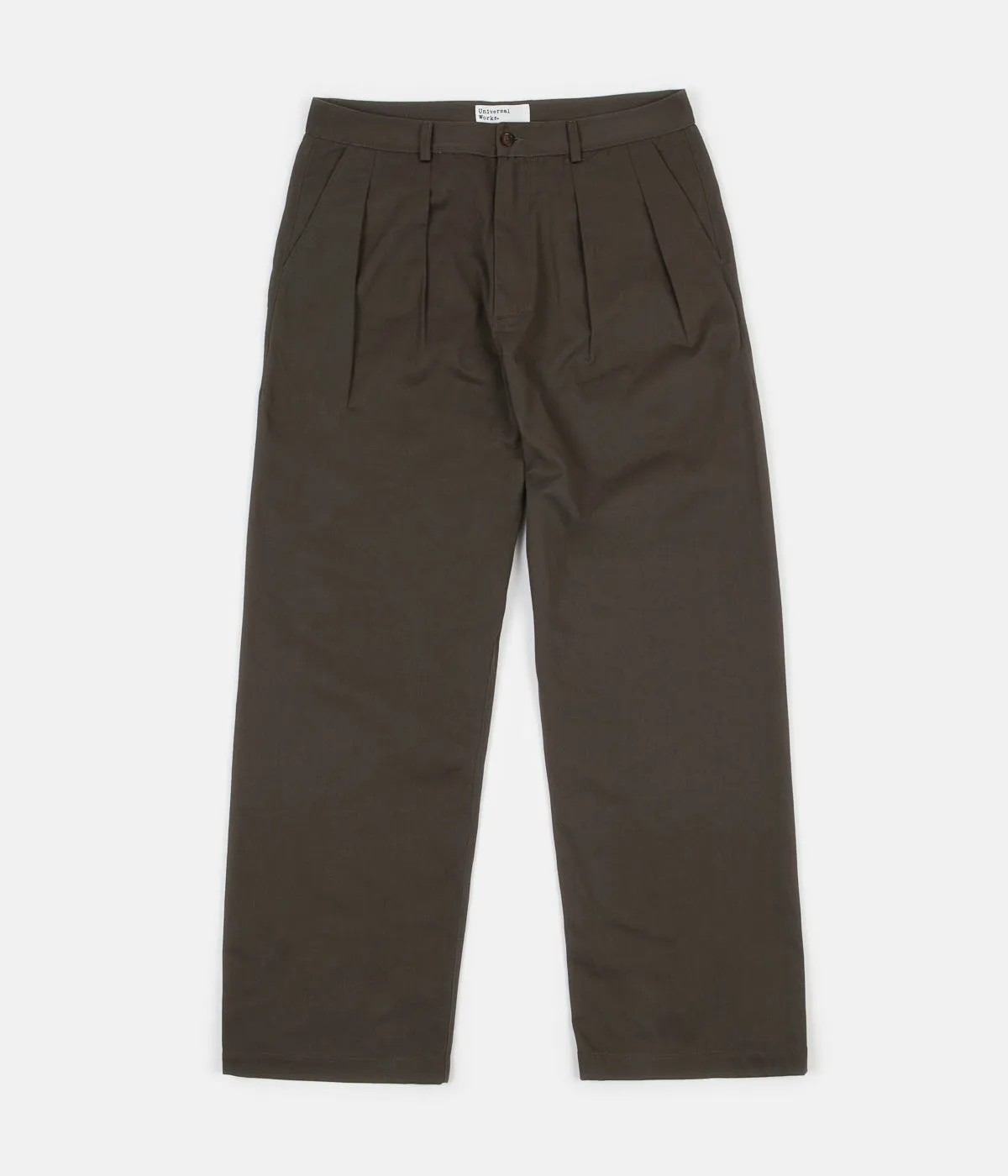 Universal Works Double Pleat Trousers - Olive