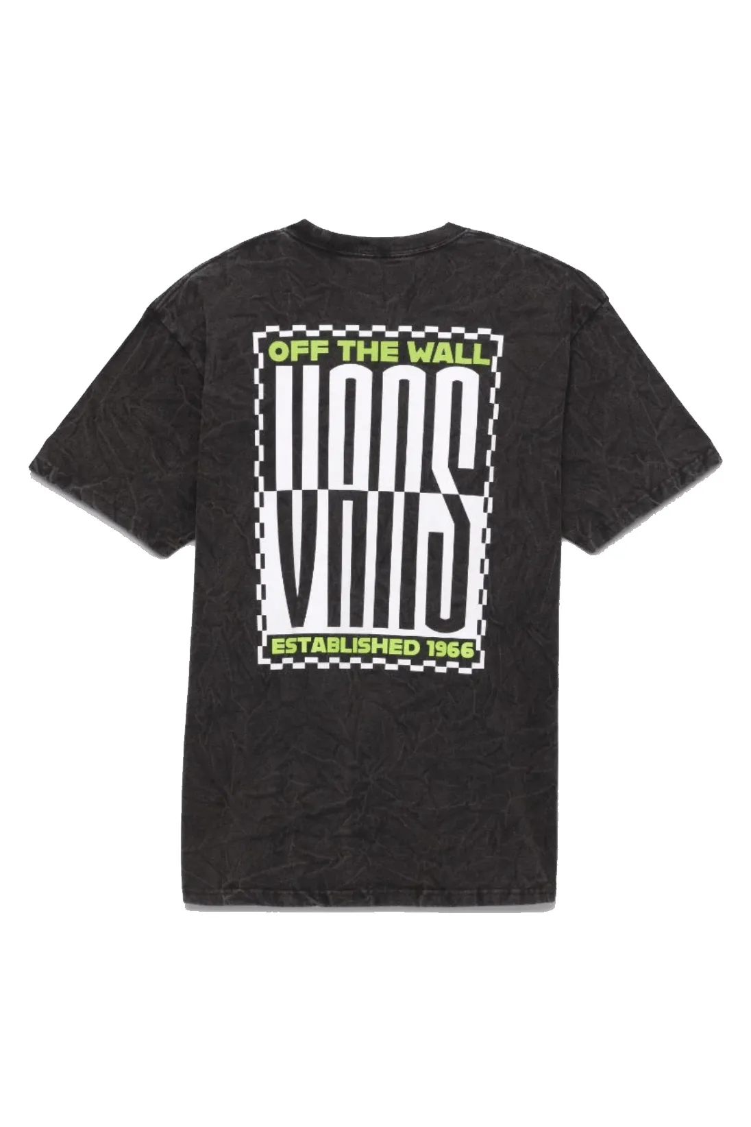 VANS STACKED TIE DYE T-SHIRT - BLACK