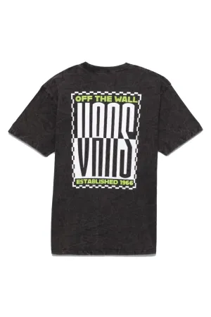 VANS STACKED TIE DYE T-SHIRT - BLACK