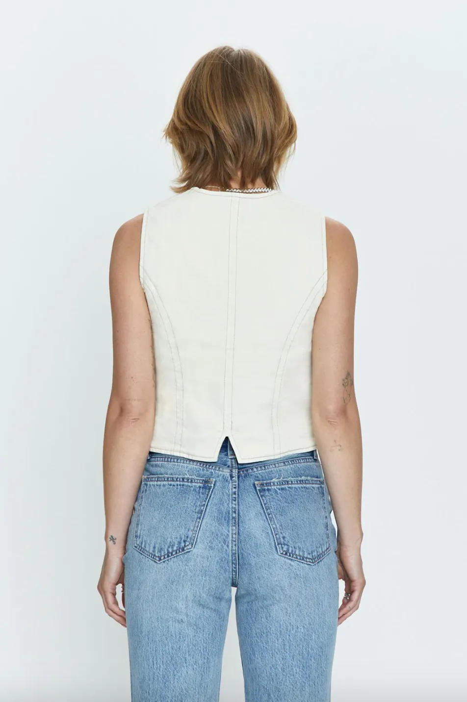 Vero Vest in Ecru