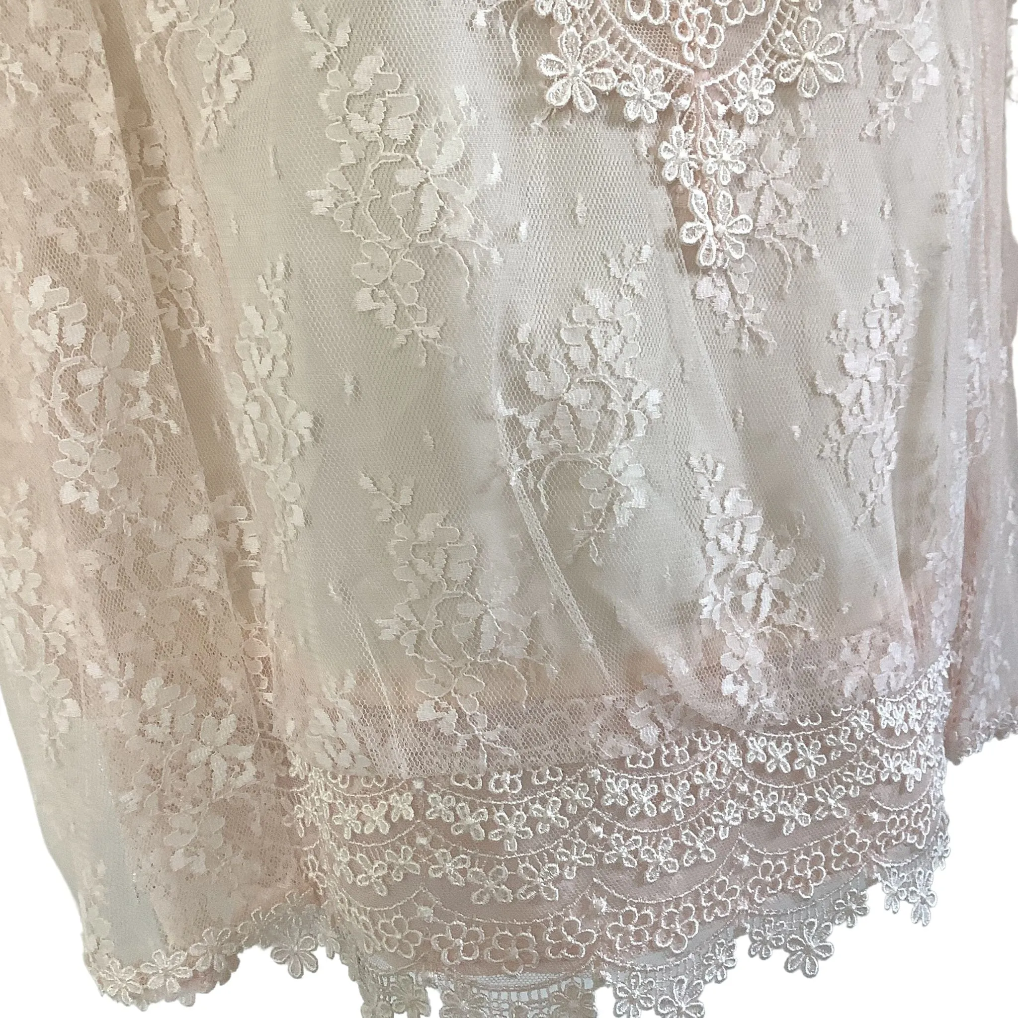 Victorian Pink Lace Top