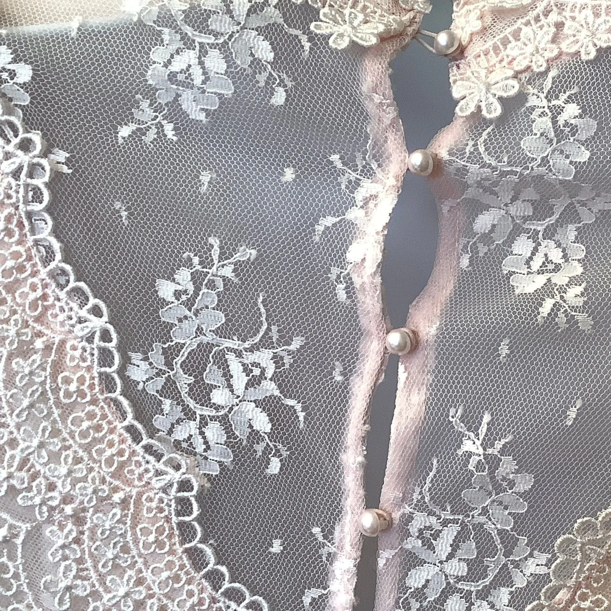 Victorian Pink Lace Top