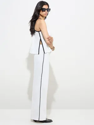 Wardrobe Ivory High-Rise Trousers