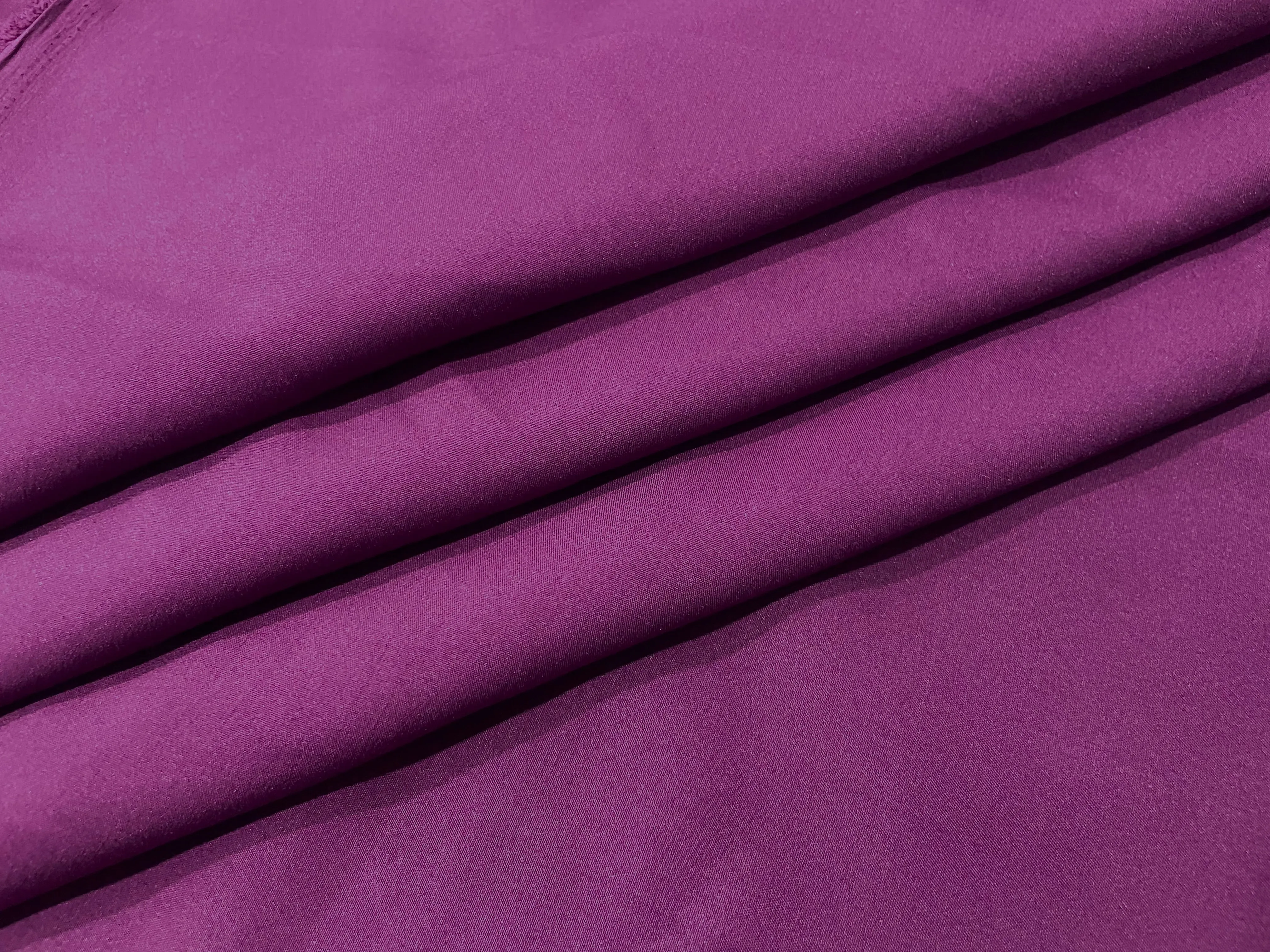 Wine Plain Butter Crepe Fabric