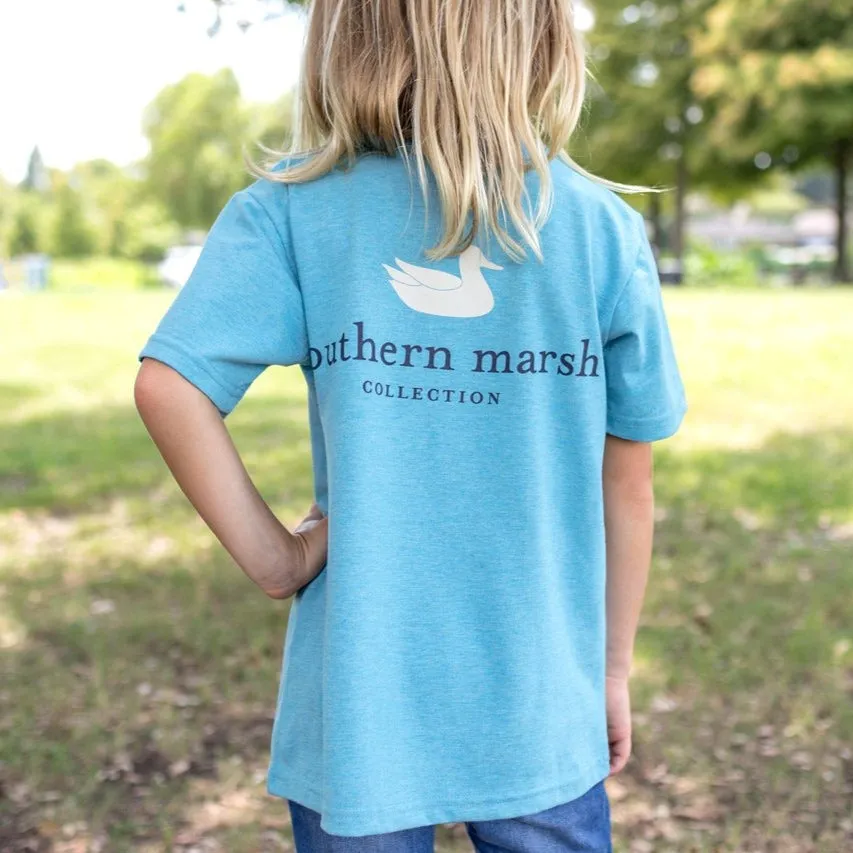 Youth Authentic Vibrant Tee - Heathered - Short Sleeve