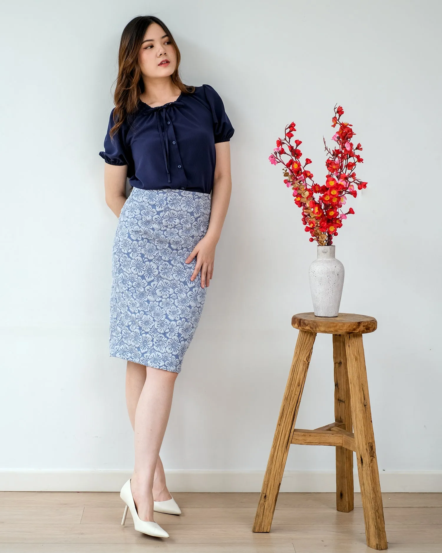 Yura Romantic Bow Blouse